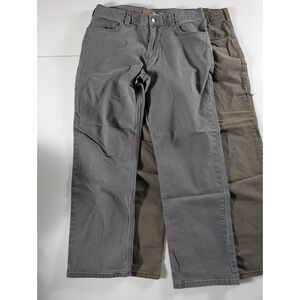 Carhartt Mens 34x30 Lot of 2 Relaxed Fit Rugged Flex Canvas Work Pants 102517